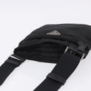 PRADA Shoulder Bag Nylon Black Silver Auth 200013A-6
