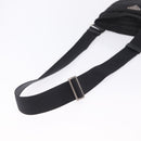PRADA Shoulder Bag Nylon Black Silver Auth 200013A-7