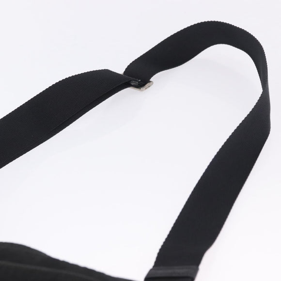 PRADA Shoulder Bag Nylon Black Silver Auth 200013A