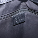 GUCCI GG Canvas Shoulder Bag Black Silver 196140 Auth 200016A-18