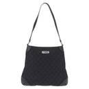 GUCCI GG Canvas Shoulder Bag Black Silver 196140 Auth 200016A-13
