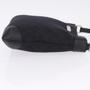 GUCCI GG Canvas Shoulder Bag Black Silver 196140 Auth 200016A-3