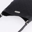 GUCCI GG Canvas Shoulder Bag Black Silver 196140 Auth 200016A-6