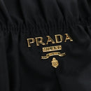 PRADA Hand Bag Nylon 2way Black Gold Auth 200017V-21