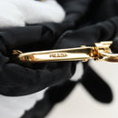 PRADA Hand Bag Nylon 2way Black Gold Auth 200017V-22