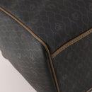 Christian Dior Honeycomb Canvas Boston Bag PVC 2way Black Gold Auth 200022A-13