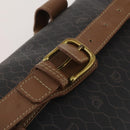 Christian Dior Honeycomb Canvas Boston Bag PVC 2way Black Gold Auth 200022A-15