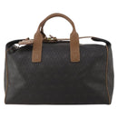 Christian Dior Honeycomb Canvas Boston Bag PVC 2way Black Gold Auth 200022A-2