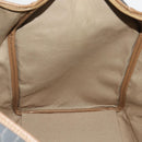 Christian Dior Honeycomb Canvas Boston Bag PVC 2way Black Gold Auth 200022A-20