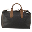 Christian Dior Honeycomb Canvas Boston Bag PVC 2way Black Gold Auth 200022A-3