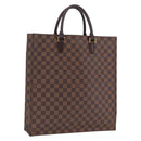 LOUIS VUITTON Damier Ebene Sac Plat Hand Bag N51140 LV Auth 200023A-1