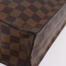 LOUIS VUITTON Damier Ebene Sac Plat Hand Bag N51140 LV Auth 200023A-9