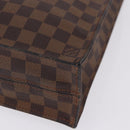 LOUIS VUITTON Damier Ebene Sac Plat Hand Bag N51140 LV Auth 200023A-14