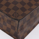 LOUIS VUITTON Damier Ebene Sac Plat Hand Bag N51140 LV Auth 200023A-15
