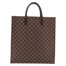LOUIS VUITTON Damier Ebene Sac Plat Hand Bag N51140 LV Auth 200023A-13