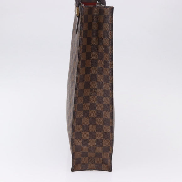 LOUIS VUITTON Damier Ebene Sac Plat Hand Bag N51140 LV Auth 200023A