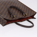 LOUIS VUITTON Damier Ebene Sac Plat Hand Bag N51140 LV Auth 200023A-6