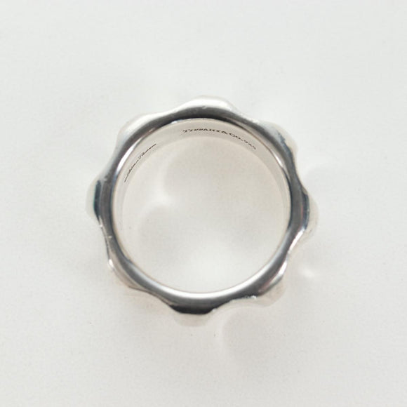 TIFFANY&Co. Paloma Picasso Collection Grooving Ring Ag925 Silver Auth 200035V