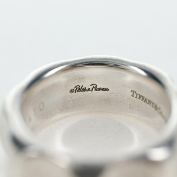 TIFFANY&Co. Paloma Picasso Collection Grooving Ring Ag925 Silver Auth 200035V