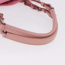 PRADA Hand Bag Nylon Pink Silver Auth 200050A-7