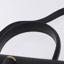 Salvatore Ferragamo Gancini Hand Bag Leather 2way Black Gold Auth 200051A-8