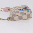 LOUIS VUITTON Damier Azur Mini Pochette Accessoires Pouch N41669 LV Auth 200052V-4