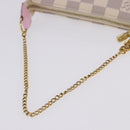 LOUIS VUITTON Damier Azur Mini Pochette Accessoires Pouch N41669 LV Auth 200052V-7
