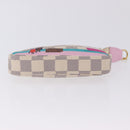 LOUIS VUITTON Damier Azur Mini Pochette Accessoires Pouch N41669 LV Auth 200052V-5