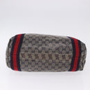 GUCCI GG Crystal Sherry Line Tote Bag Coated Canvas Navy 189669 Auth 200053A-9