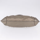Salvatore Ferragamo Gancini Hand Bag Leather Gold Silver Auth 200055A-5