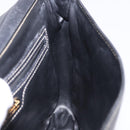 FENDI Shoulder Bag Leather Black Gold Auth 200056-19