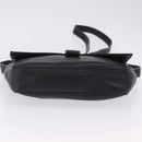 FENDI Shoulder Bag Leather Black Gold Auth 200056-5