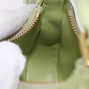 CELINE Hand Pouch Mini Ava Hand Bag Leather Green Gold Auth 200058M-19