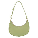 CELINE Hand Pouch Mini Ava Hand Bag Leather Green Gold Auth 200058M-13