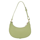 CELINE Hand Pouch Mini Ava Hand Bag Leather Green Gold Auth 200058M-2