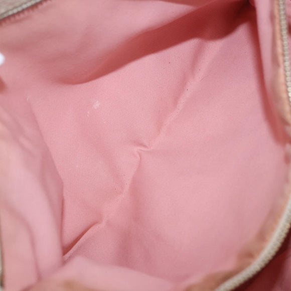 GUCCI GG Canvas Sherry Line Tote Bag Pink Gold 137396 Auth 200059