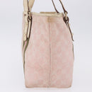 GUCCI GG Canvas Sherry Line Tote Bag Pink Gold 137396 Auth 200059-3