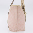 GUCCI GG Canvas Sherry Line Tote Bag Pink Gold 137396 Auth 200059-4