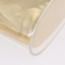 Salvatore Ferragamo Gancini Hand Bag plastic Clear Gold Auth 200065V-11