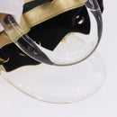 Salvatore Ferragamo Gancini Hand Bag plastic Clear Gold Auth 200065V-7