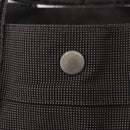 HERMES Her Line MM Hand Bag Canvas Gray Silver Auth 200067-14
