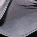 HERMES Her Line MM Hand Bag Canvas Gray Silver Auth 200067-20