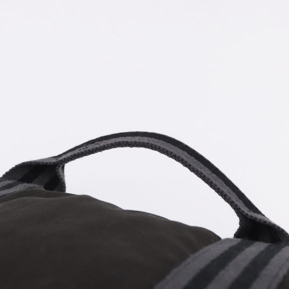 HERMES Fourre Tout Porte Documents Business Bag Canvas Gray Auth 200068A