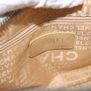 CHANEL Hand Bag Leather White Silver CC Auth 200073V-15