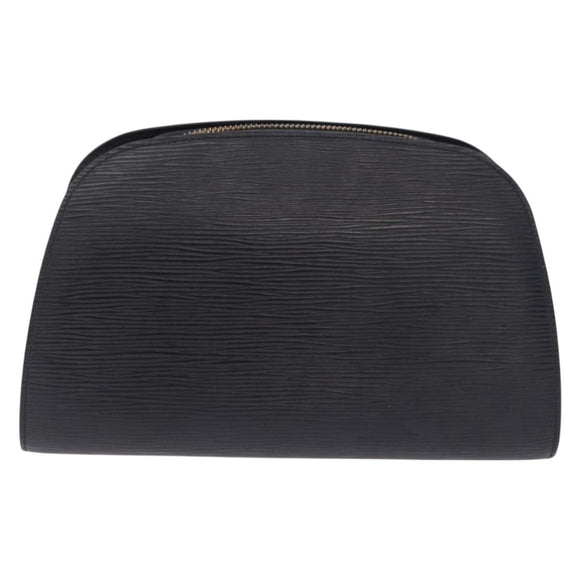 LOUIS VUITTON Epi Dauphine GM Cosmetic Pouch Black M48432 LV Auth 200075