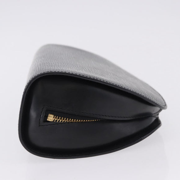 LOUIS VUITTON Epi Dauphine GM Cosmetic Pouch Black M48432 LV Auth 200075