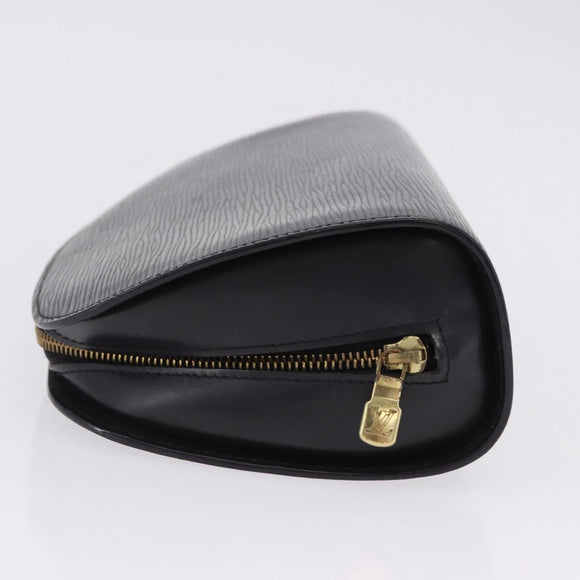 LOUIS VUITTON Epi Dauphine GM Cosmetic Pouch Black M48432 LV Auth 200075
