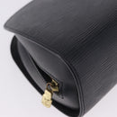 LOUIS VUITTON Epi Dauphine GM Cosmetic Pouch Black M48432 LV Auth 200075-7