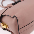 Miu Miu Hand Bag Leather 2way Pink Gold Auth 200079V-16