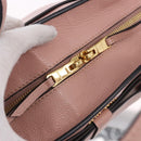 Miu Miu Hand Bag Leather 2way Pink Gold Auth 200079V-10